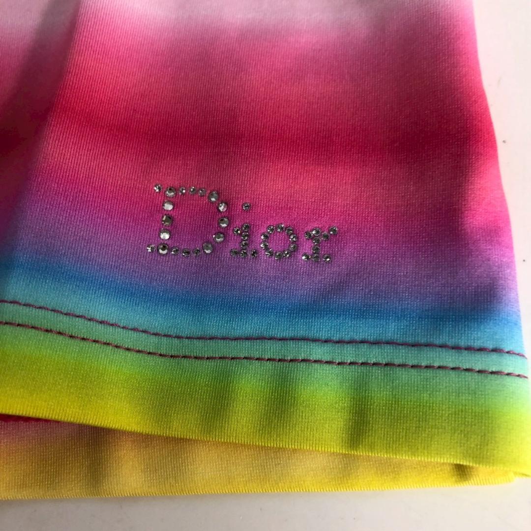Dior ディオール レインボー キャミソール タンクトップ ストレッチ素材