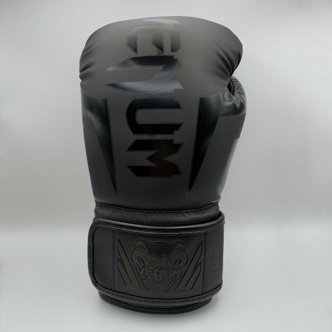 Venum ヴェヌム Elite ボクシンググローブ レザー ブラック 14oz