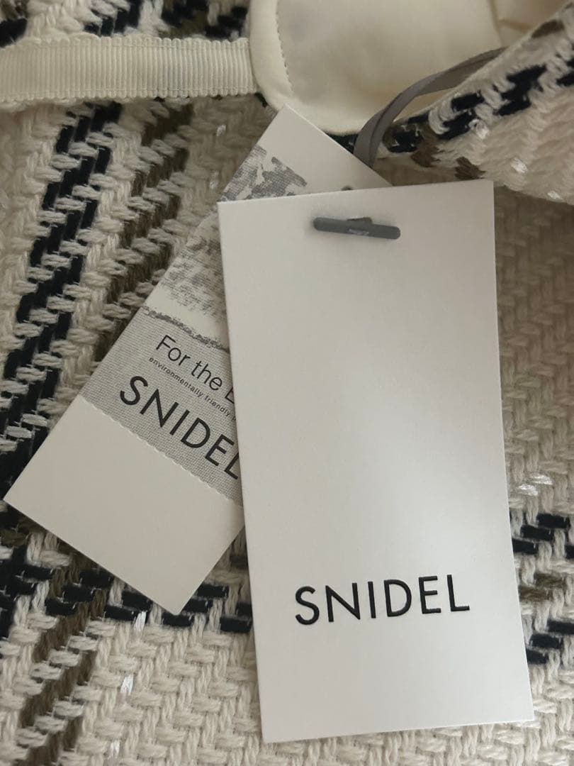 SNIDEL ロービングチェックミニワンピース