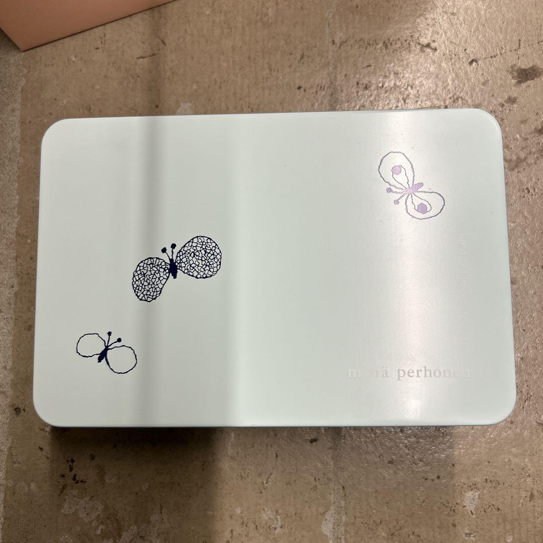 ミナペルホネン　クッキー缶　bird mina perhonen