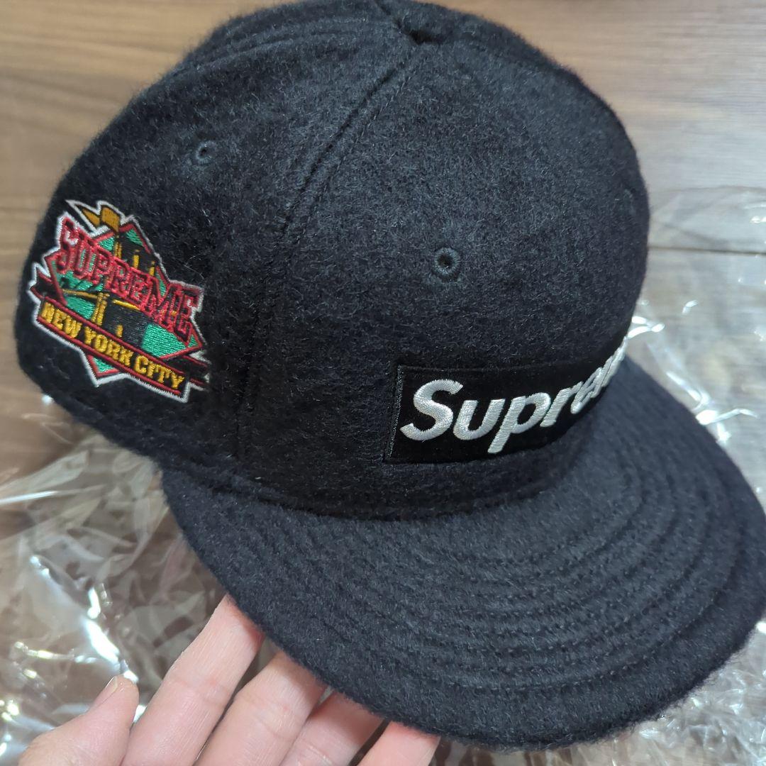 Supreme ベースボールキャップ 黒 7 1/4