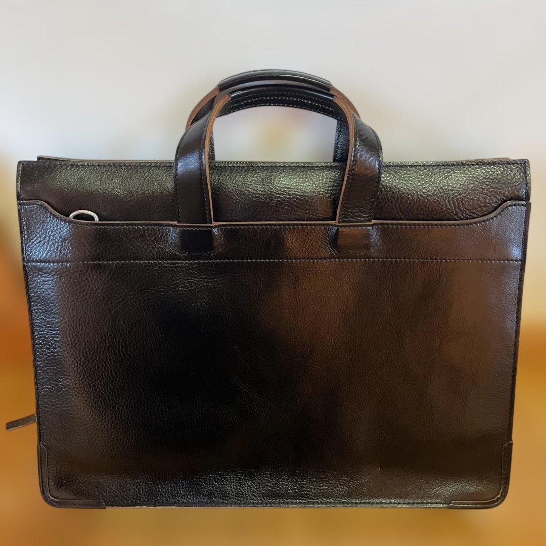 TAKEO KIKUCHI ビジネスバッグ 黒 レザー