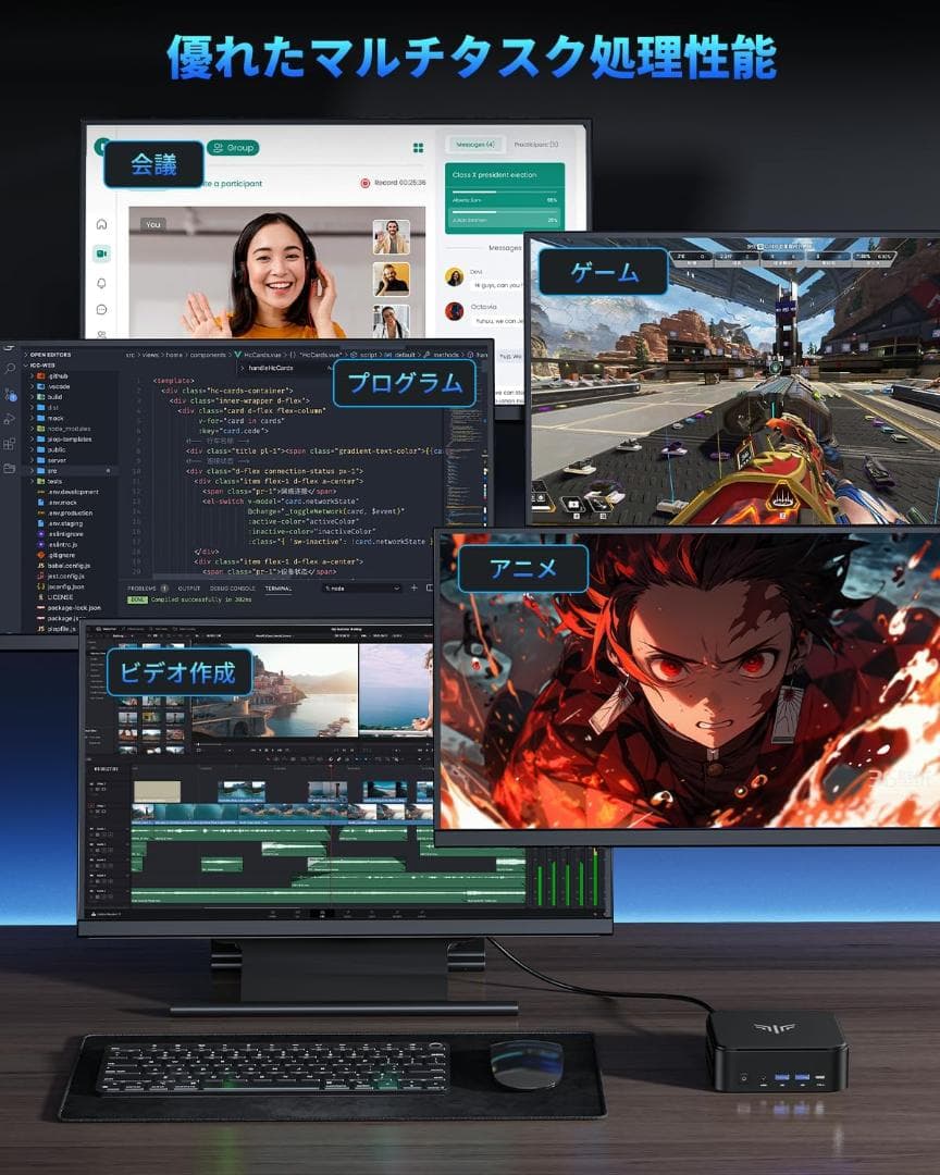 ミニpc AMD Ryzen 7 32Gメモリ 512GSSD win11pro