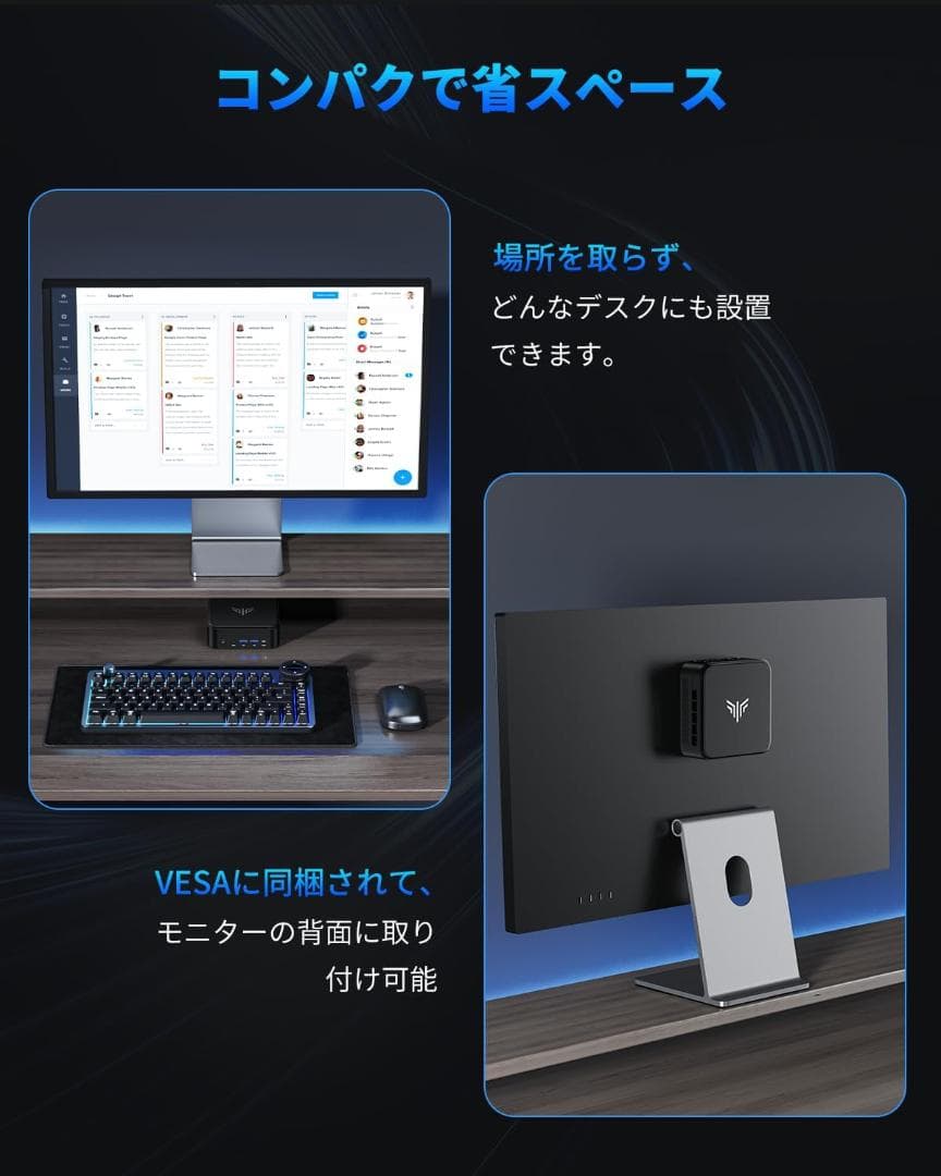 ミニpc AMD Ryzen 7 32Gメモリ 512GSSD win11pro