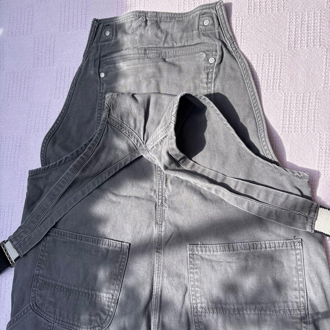 Carhartt カーハートグレー ダブルニーオーバーオール W34L34