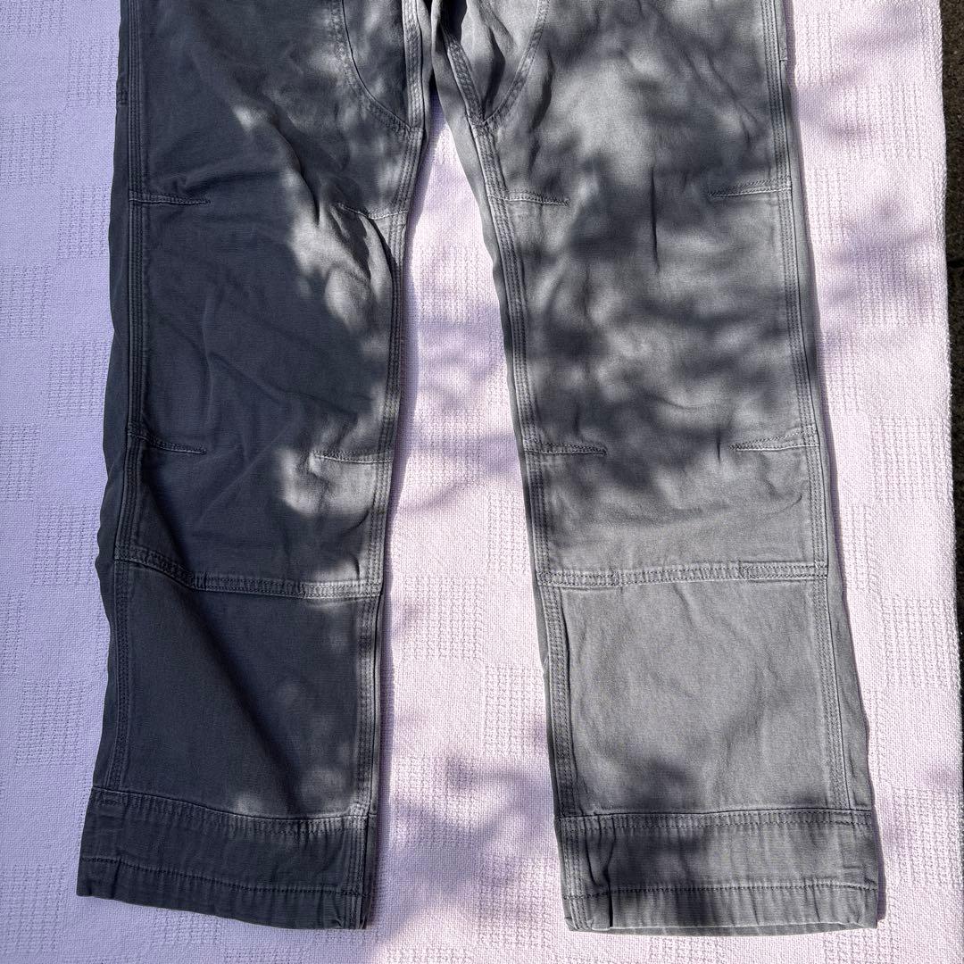 Carhartt カーハートグレー ダブルニーオーバーオール W34L34