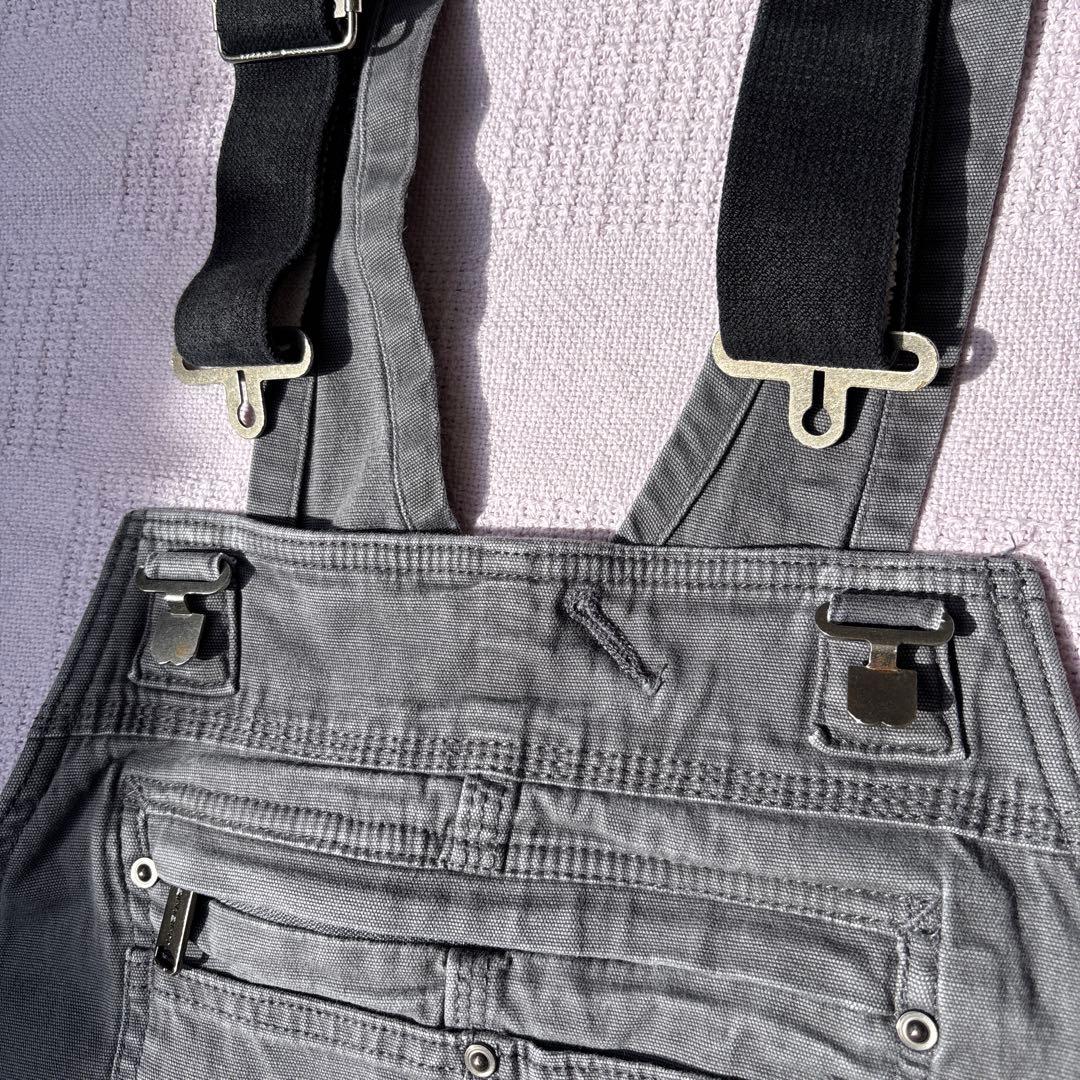 Carhartt カーハートグレー ダブルニーオーバーオール W34L34