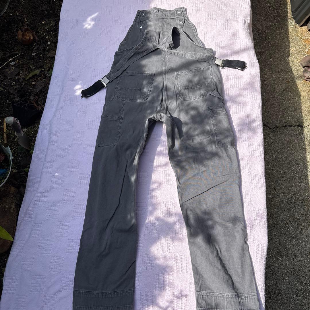 Carhartt カーハートグレー ダブルニーオーバーオール W34L34
