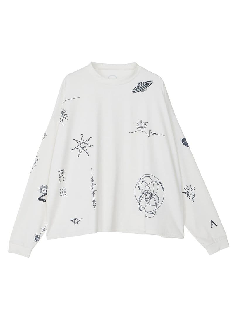 トップス Ameri PLANET TATTOO LONG SLEEVE TOP