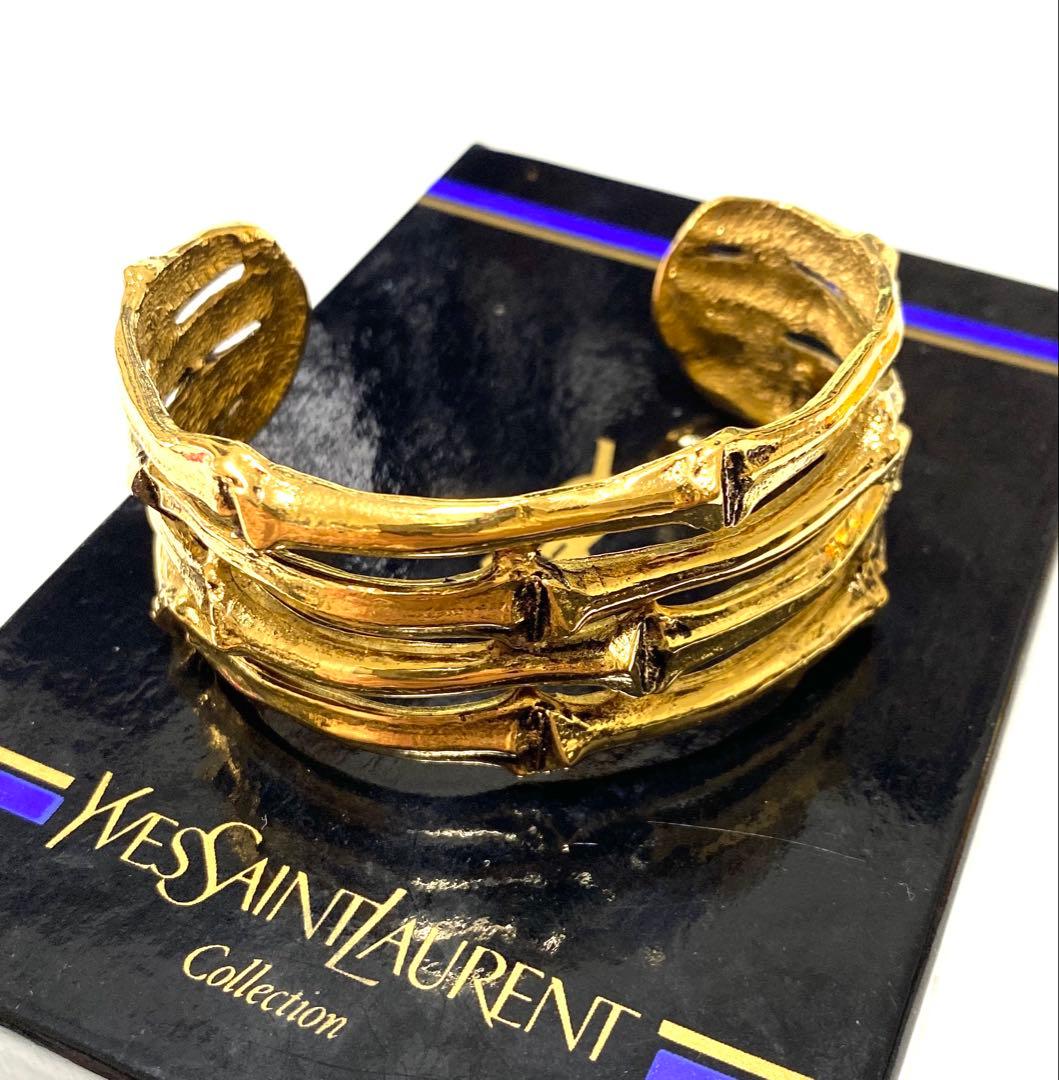 ysl vintage バンブーバングル　ブレスレット　アンティーク