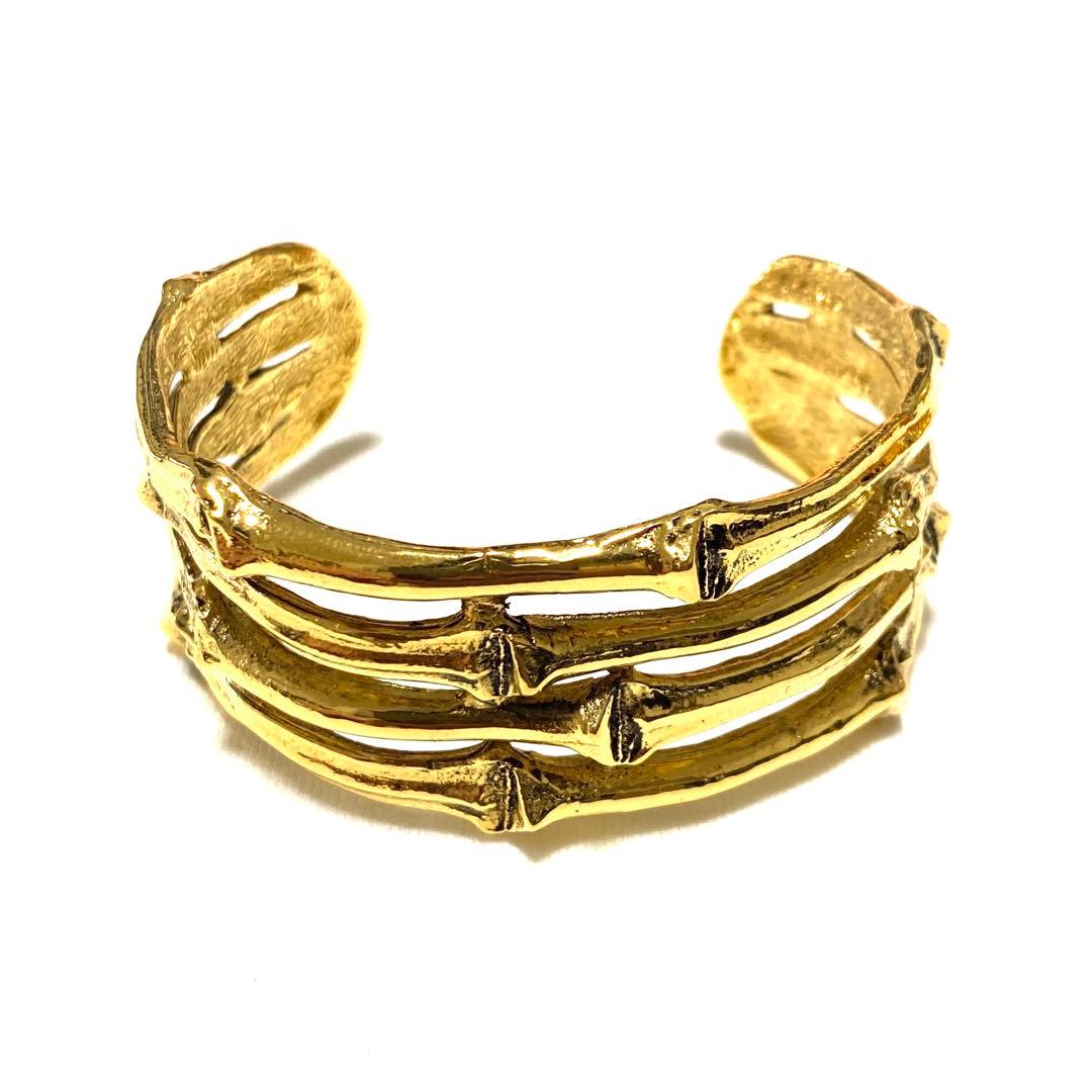 ysl vintage バンブーバングル　ブレスレット　アンティーク