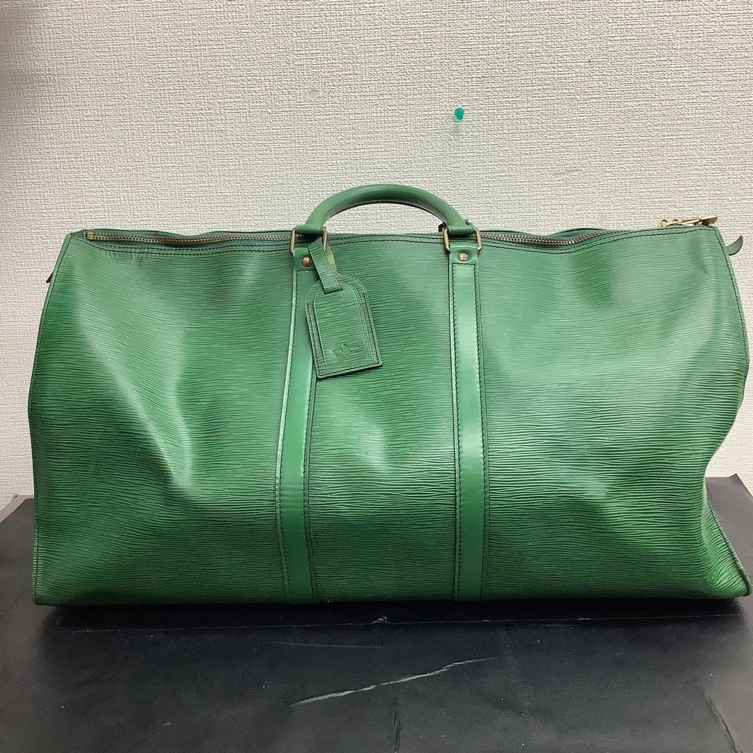 ご*！様 LOUIS VUITTON ヴィトン エピ キーポル55 大容量 ボス