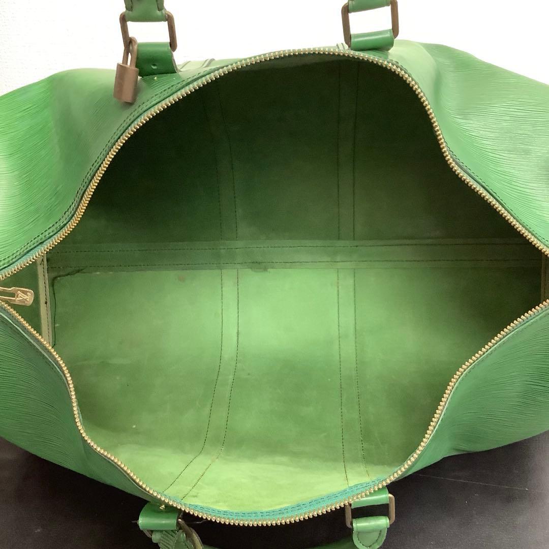 ご*！様 LOUIS VUITTON ヴィトン エピ キーポル55 大容量 ボス