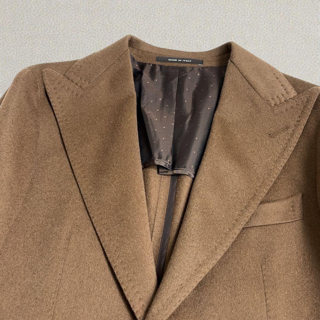 新品 希少 タリアトーレ ピーノレラリオ キャメル100% ジャケット 48