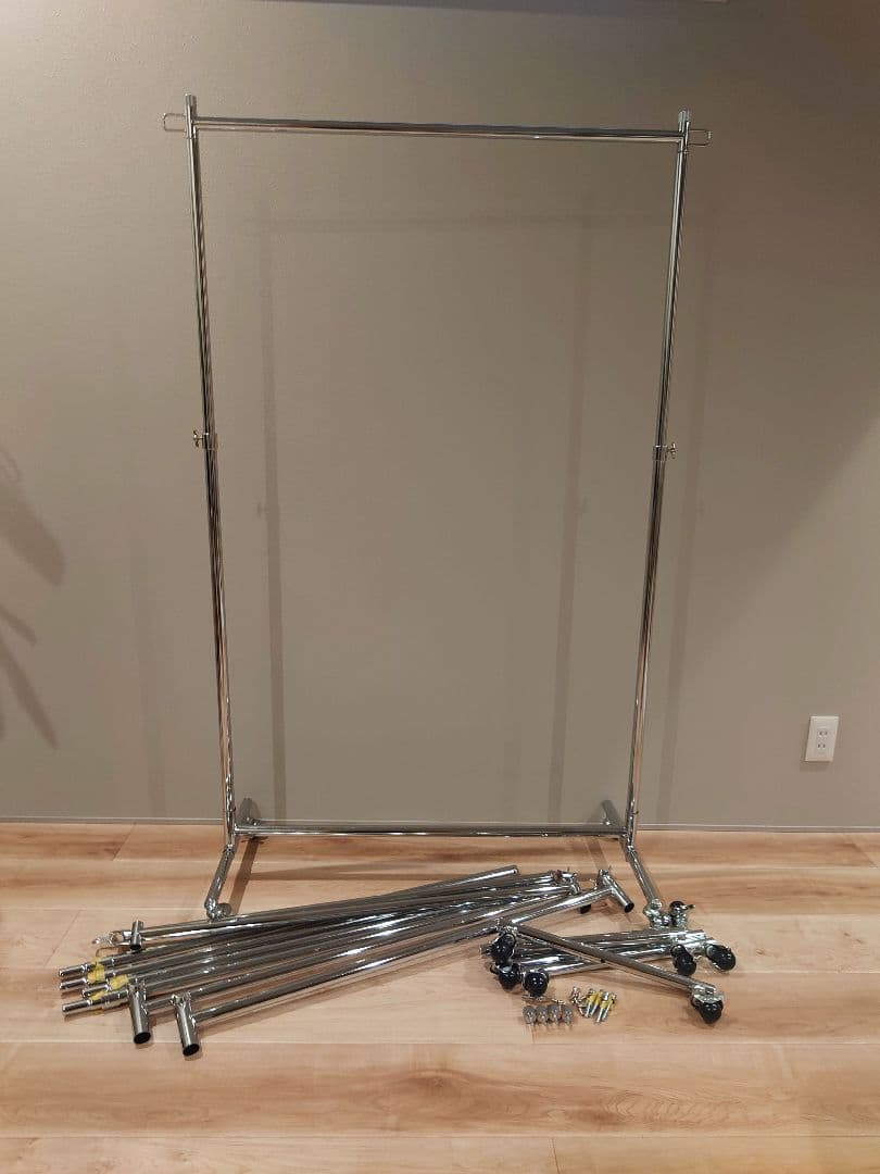 3点セット ドウシシャ ハンガーラック 業務用 シルバー 幅100cm ルミナス