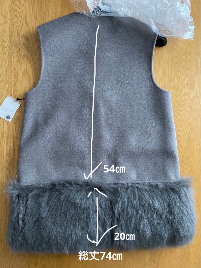 ヤマダヤ　スコットクラブ　新品未使用　ファー、ジレベスト