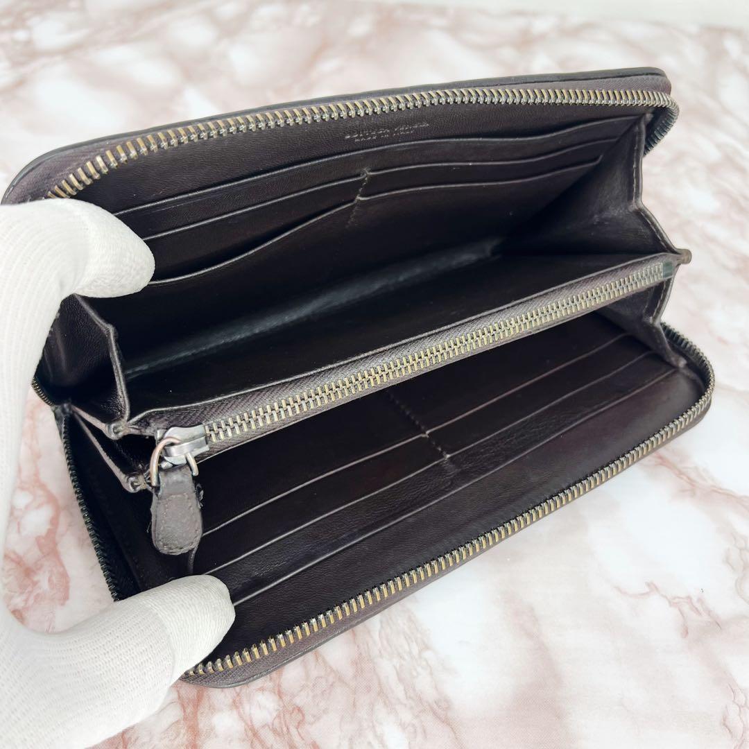 【極美品】Bottega Veneta 長財布 ラウンドファスナー75