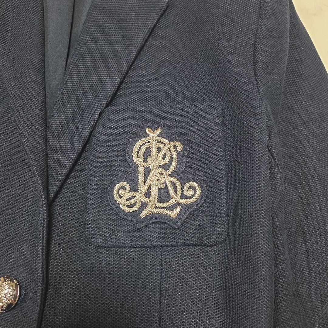 美品✨ローレン ラルフローレン ブリオン刺繍パッチ ジャカードブレザー