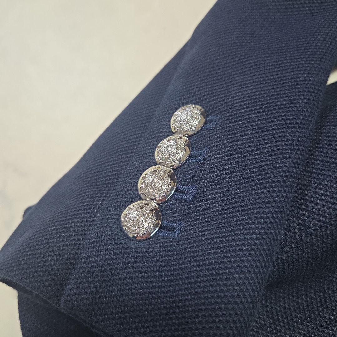 美品✨ローレン ラルフローレン ブリオン刺繍パッチ ジャカードブレザー