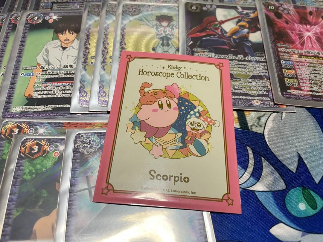 バトルスピリッツ　紫エヴァデッキ　デッキパーツ&スリーブ込み