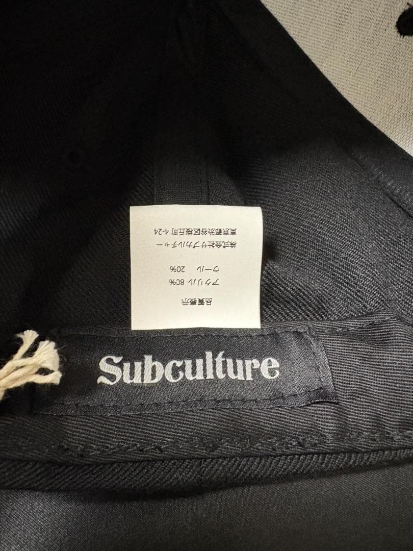 【正規品】Subculture LOGO SNAPBACKCAP BLACK