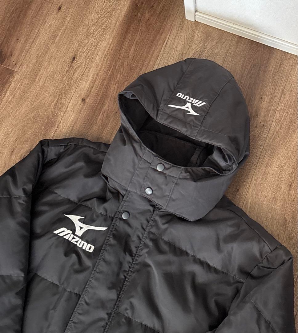 ミズノ　MIZUNO ロングベンチコートL チャコールグレー　ダウンコート