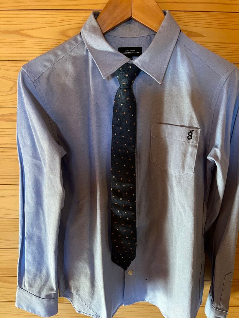 green label relaxing ネイビー ストライプ スーツセット