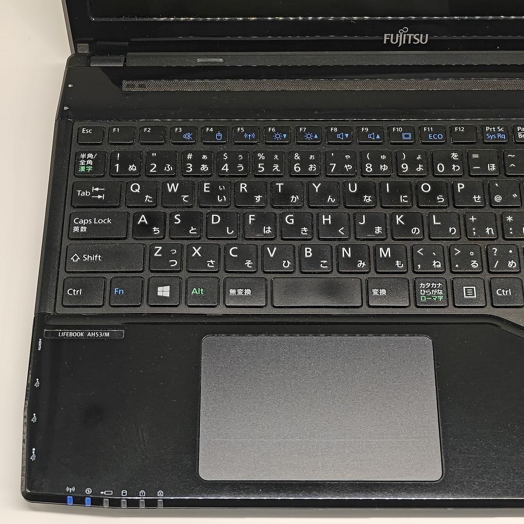 【富士通】AH53 高性能i7 SSD512GB 16GB ブラック ノートPC