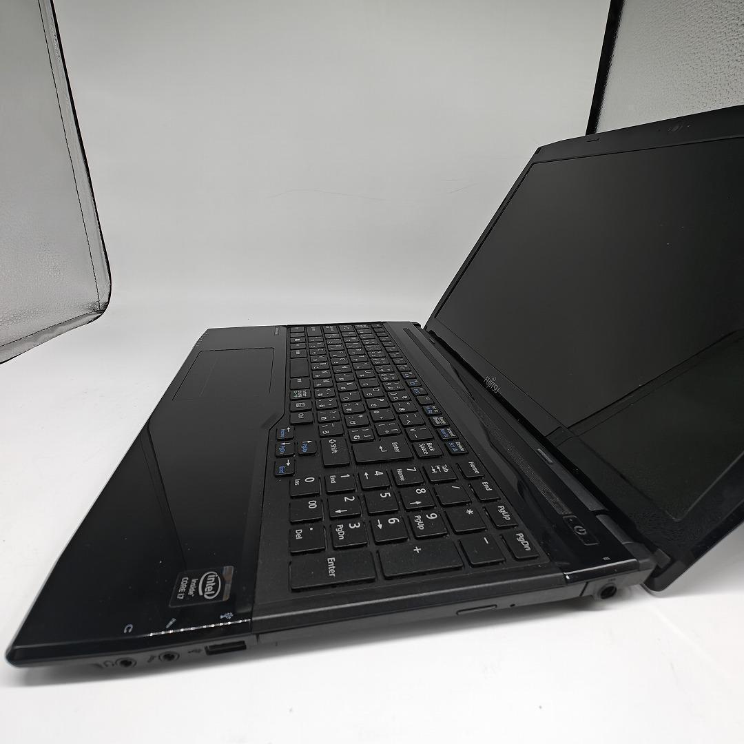 【富士通】AH53 高性能i7 SSD512GB 16GB ブラック ノートPC