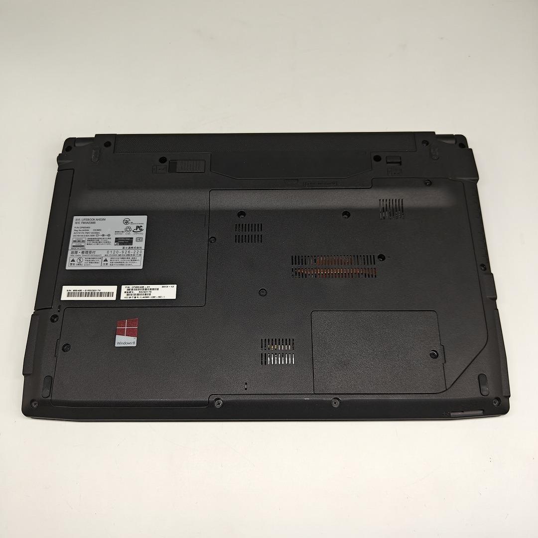 【富士通】AH53 高性能i7 SSD512GB 16GB ブラック ノートPC