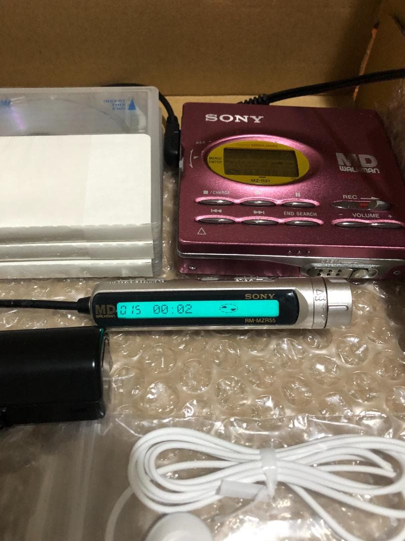 SONY MZ-R91 MDウォークマン　美品　動作良好♬　再生・録音できます