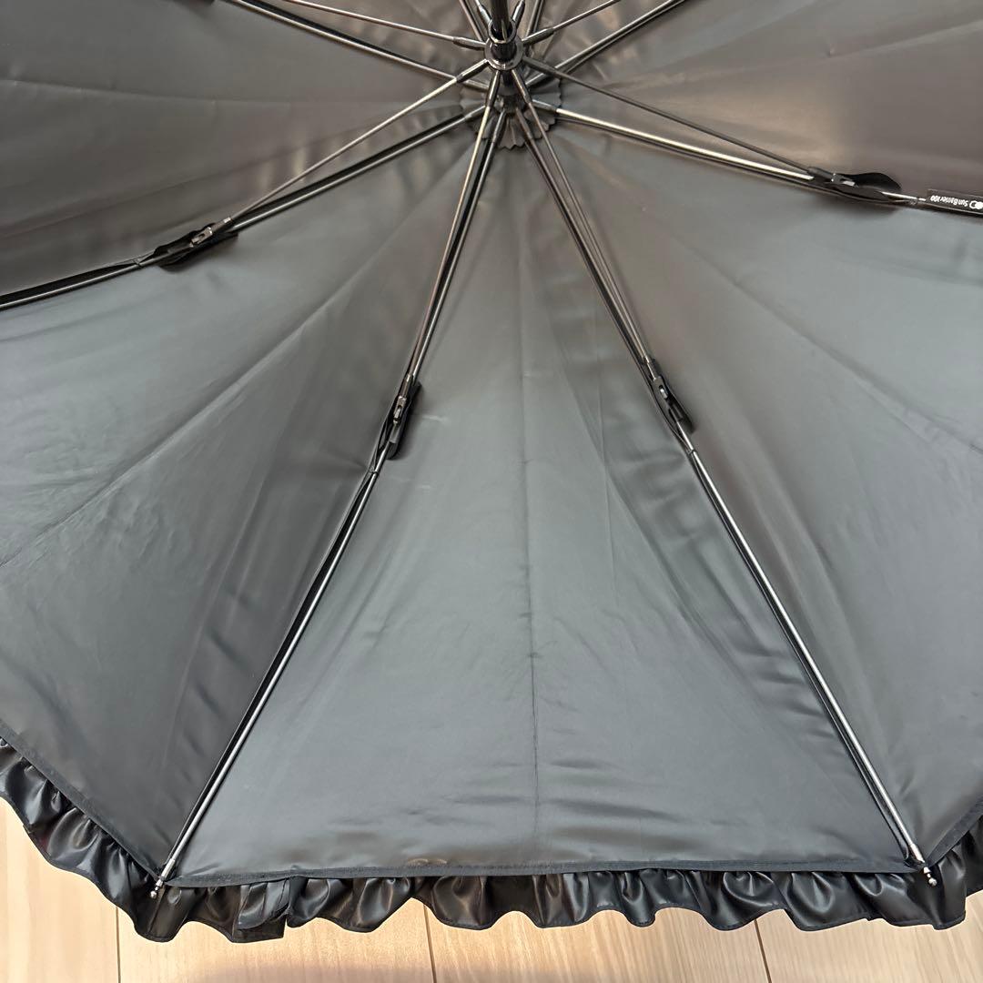 サンバリア　日傘　長傘　Sサイズ　フリル