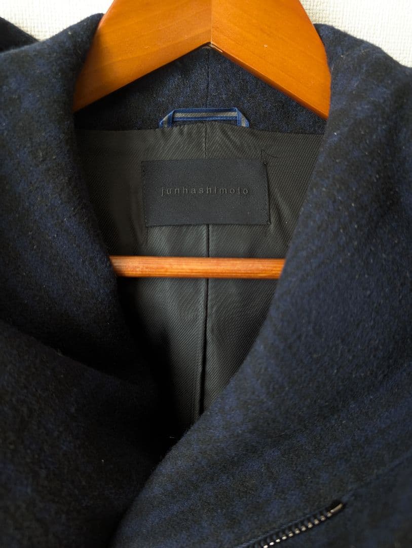 ジュンハシモト wrap coat メルトン ラップコート サイズ4