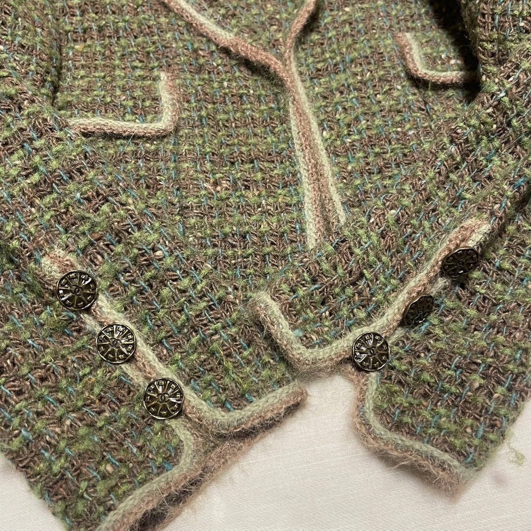 シャネル　ツイード　ウール　ジャケット　98Ａ　ヴィンテージ