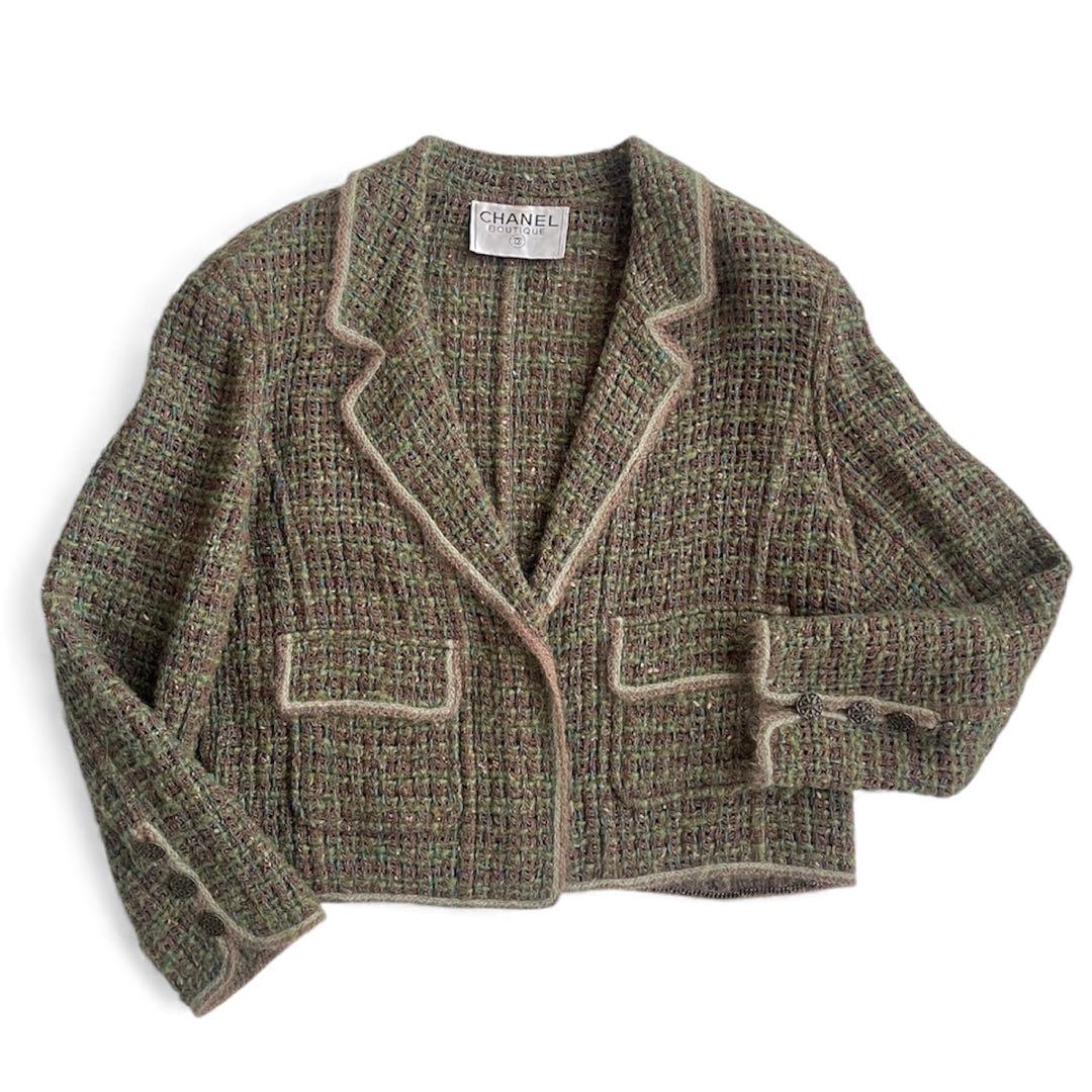 シャネル　ツイード　ウール　ジャケット　98Ａ　ヴィンテージ