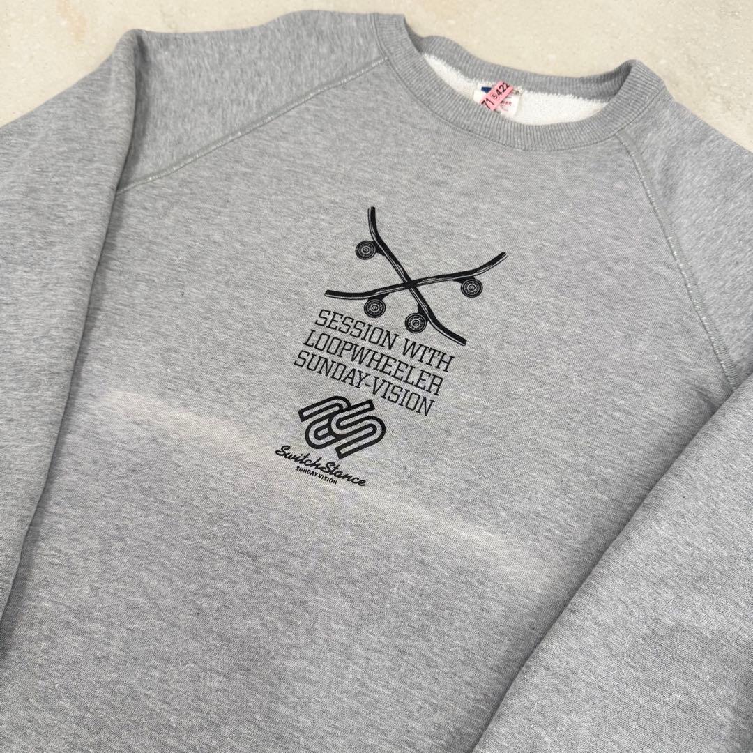 LOOPWHEELER sunday vision スウェット