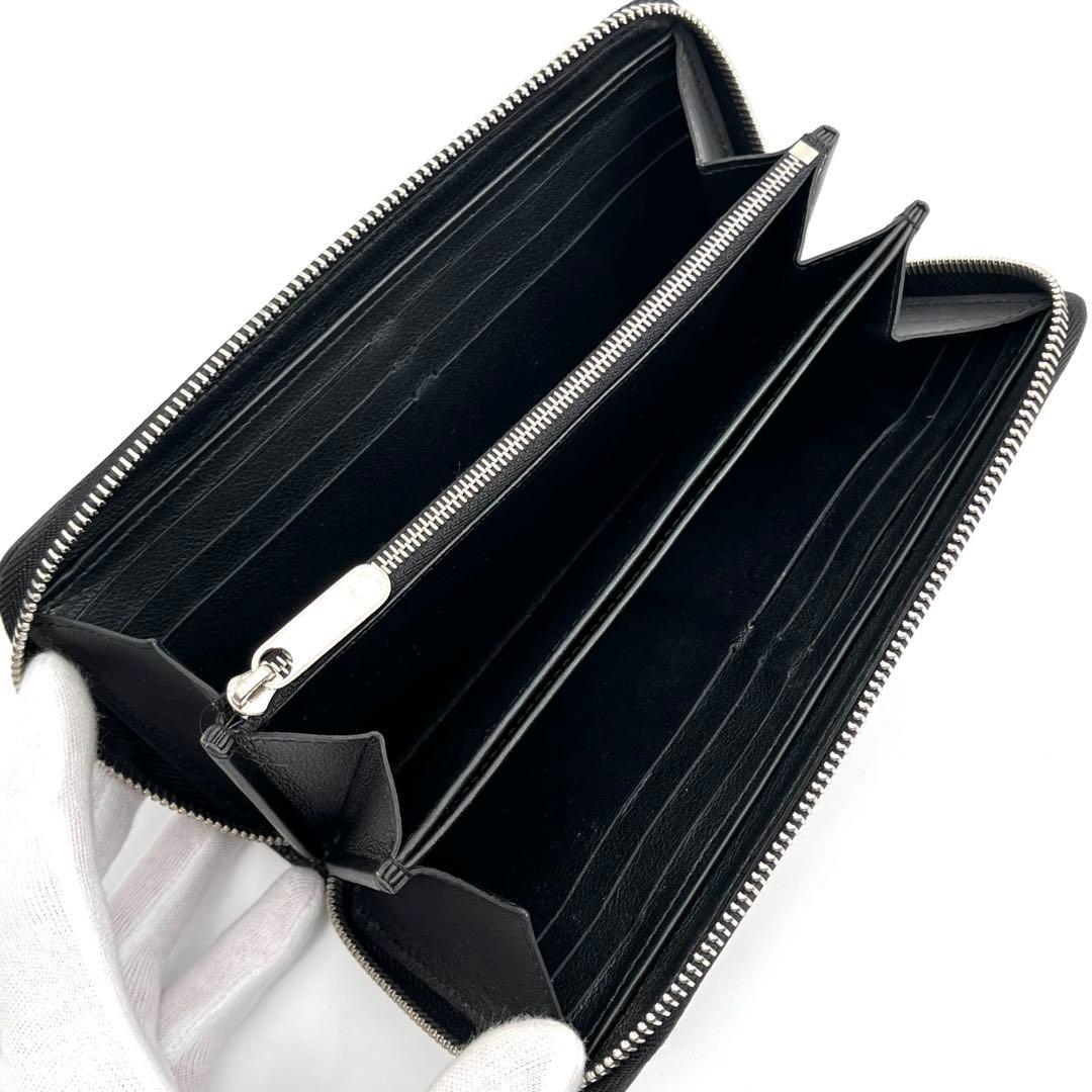 SSS級 ルイヴィトン ジッピーウォレット モノグラム マヒナ ブラック