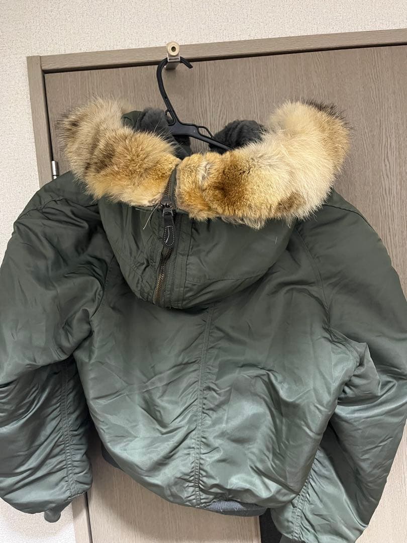 60s N2B 米軍実物 Vintage 白タグ コヨーテファー デッドストック