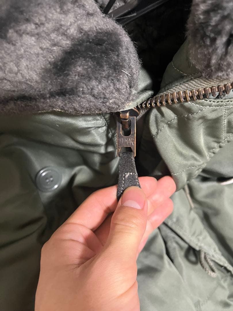 60s N2B 米軍実物 Vintage 白タグ コヨーテファー デッドストック