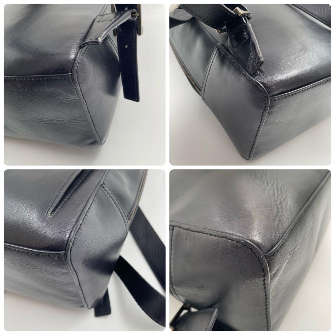 【✨美品】 マザーハウス リュック アンティーク A4 PC収納可 レザー 黒