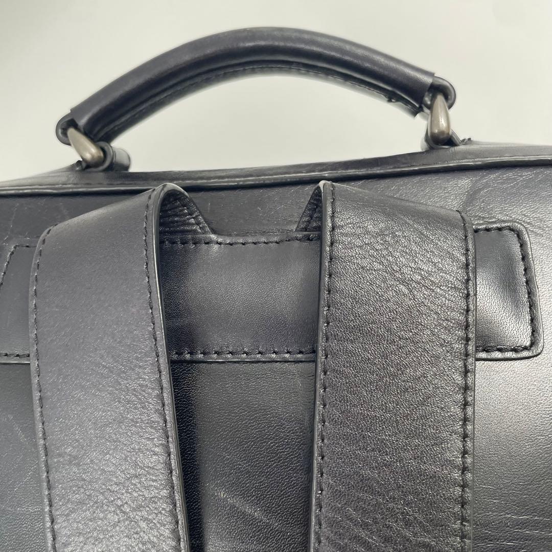 【✨美品】 マザーハウス リュック アンティーク A4 PC収納可 レザー 黒