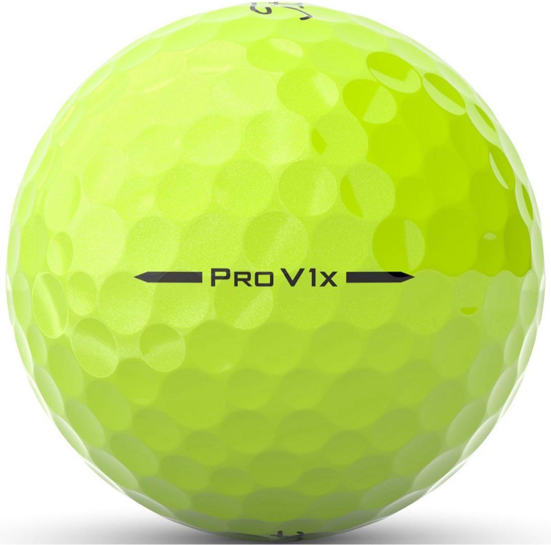 タイトリストプロV1Xゴルフボール(イエロー)25年ローナンバー2ダース24個