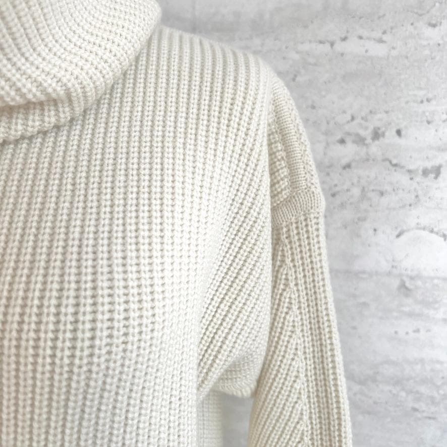 未使用★HERMES★2024★肉厚カシミヤ100★チュニック★ロングニット