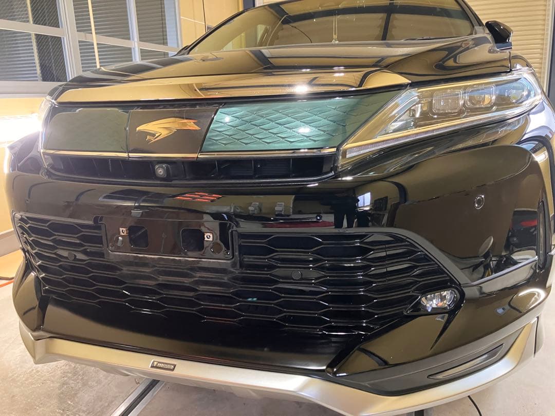 ハリアー60系モデリスタ フロントリップスポイラー 202 ブラック/シルバー