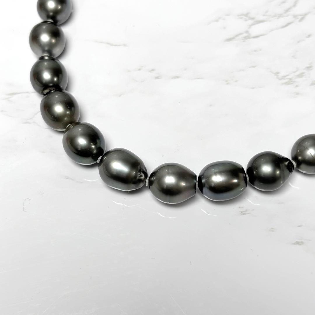 パール　黒蝶真珠　ネックレス　pearl necklace 真珠　シルバー