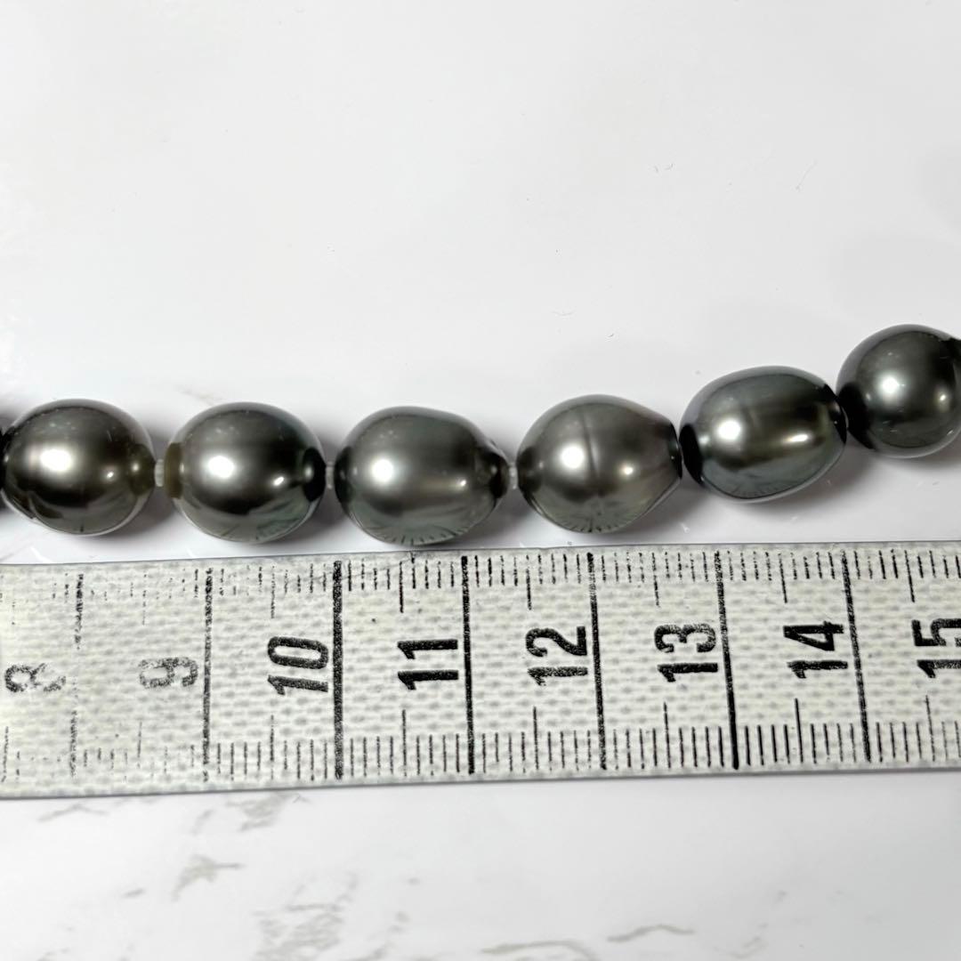 パール　黒蝶真珠　ネックレス　pearl necklace 真珠　シルバー