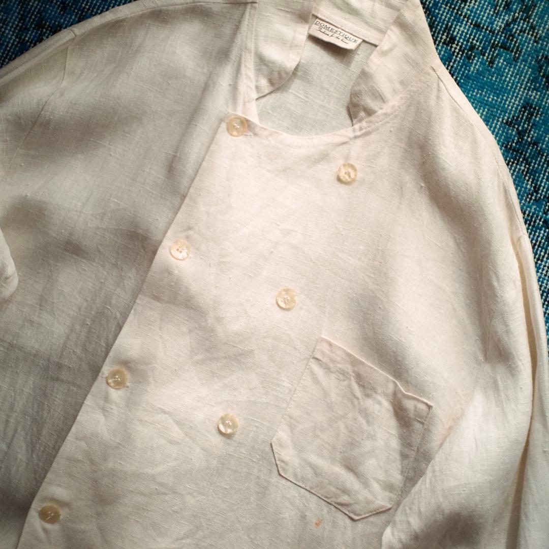 ジャケット・アウター 80s 90s USA linen double-breasted jacket