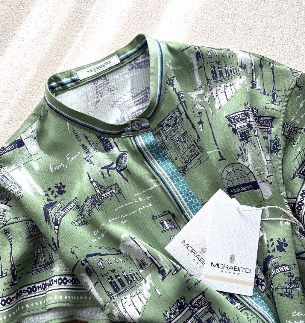 MORABITO モラビト《BLANC》オリジナルプリント・デザインワンピース