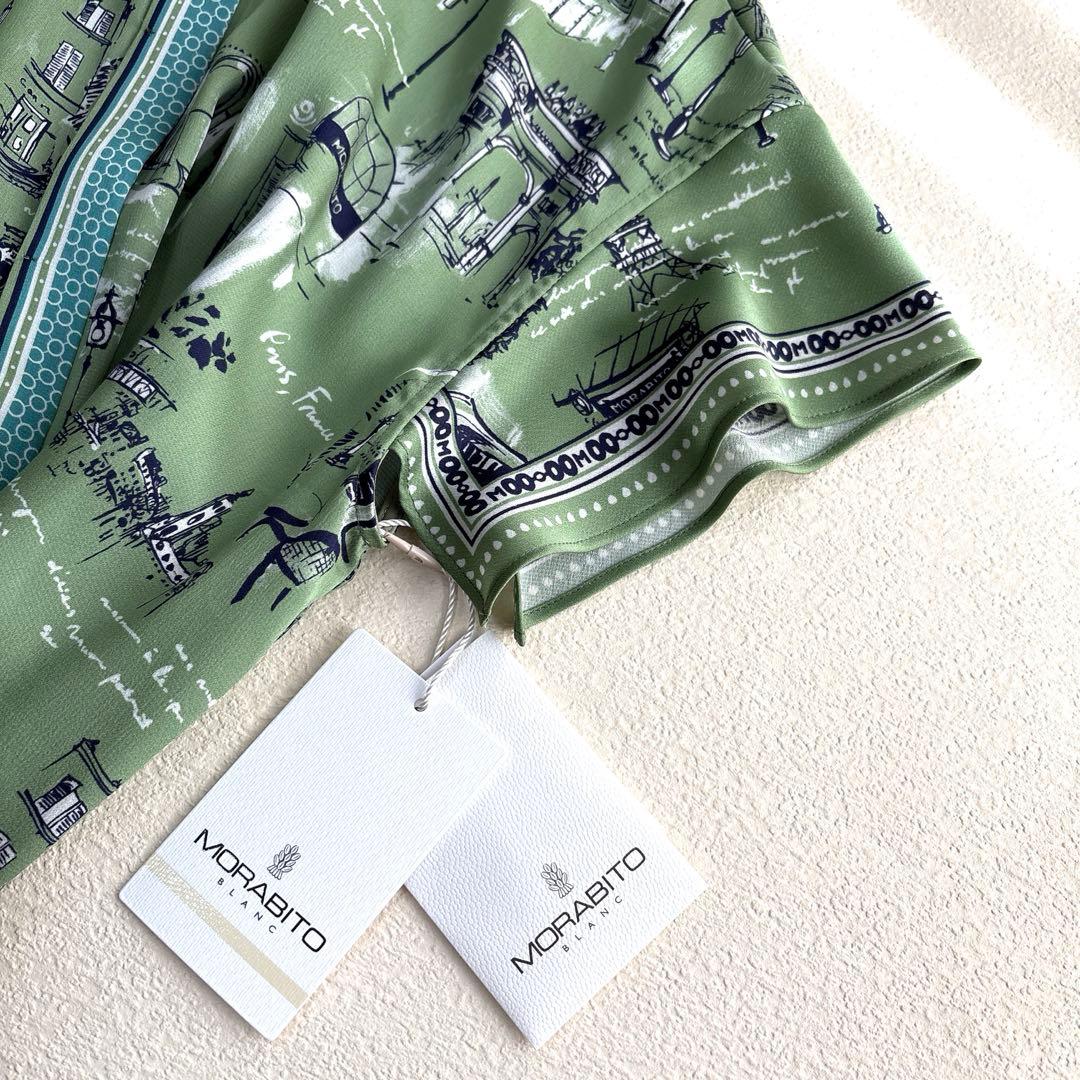 MORABITO モラビト《BLANC》オリジナルプリント・デザインワンピース