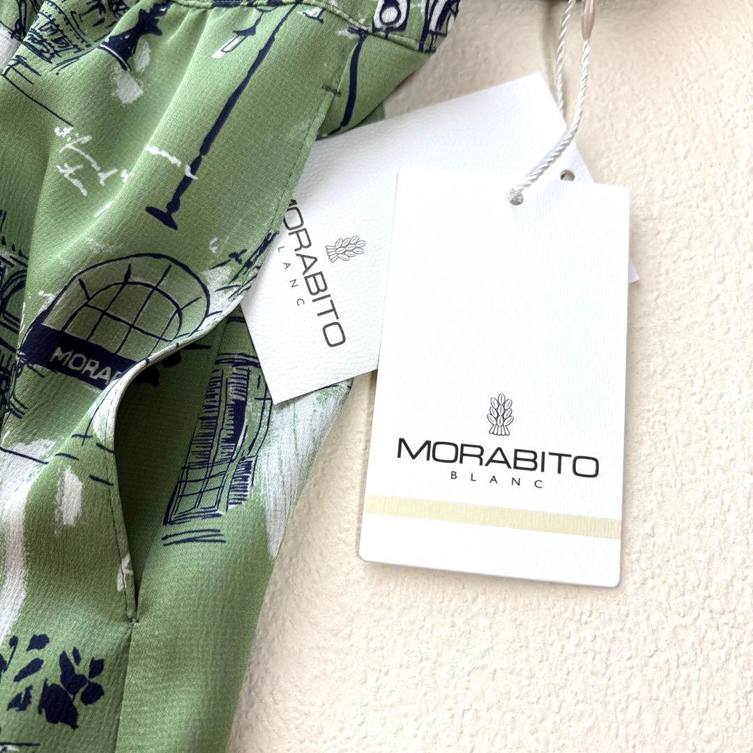 MORABITO モラビト《BLANC》オリジナルプリント・デザインワンピース